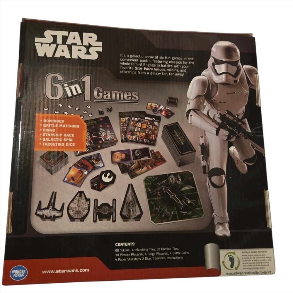Star Wars 6-in-1 Board Game Set And Others - NWT